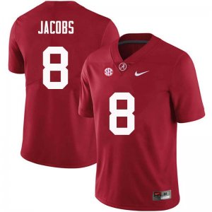NCAA Men's Alabama Crimson Tide #8 Joshua Jacobs Stitched College Nike Authentic Crimson Football Jersey WA17H33QV